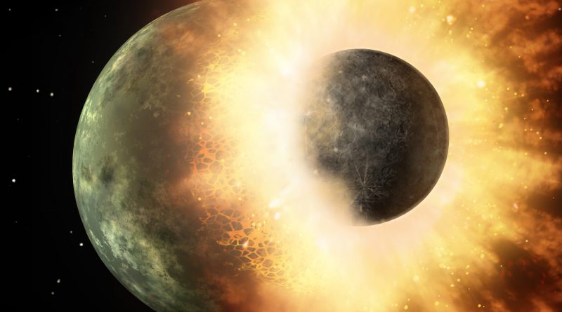 La col·lisió que va formar la Lluna també podria haver portat l’aigua primitiva a la Terra