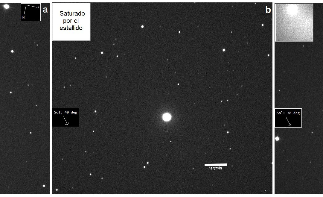 L’Observatori de Pujalt detecta un esclat potent en el nucli del cometa 12P/Pons